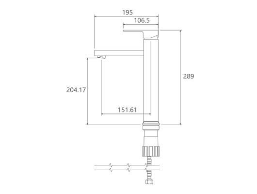 Europe Tall Basin Matte Chrome-2